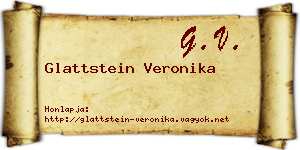 Glattstein Veronika névjegykártya